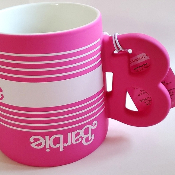 Barbie Classic Hot Pink Oversized Ceramic Mug - Picture 3 of 9